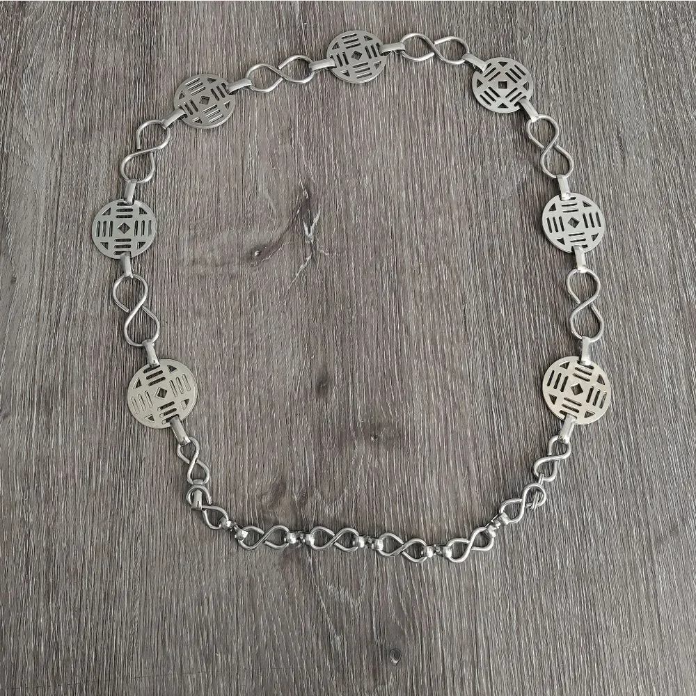 Silver Chain Link Waist Belt 37.5